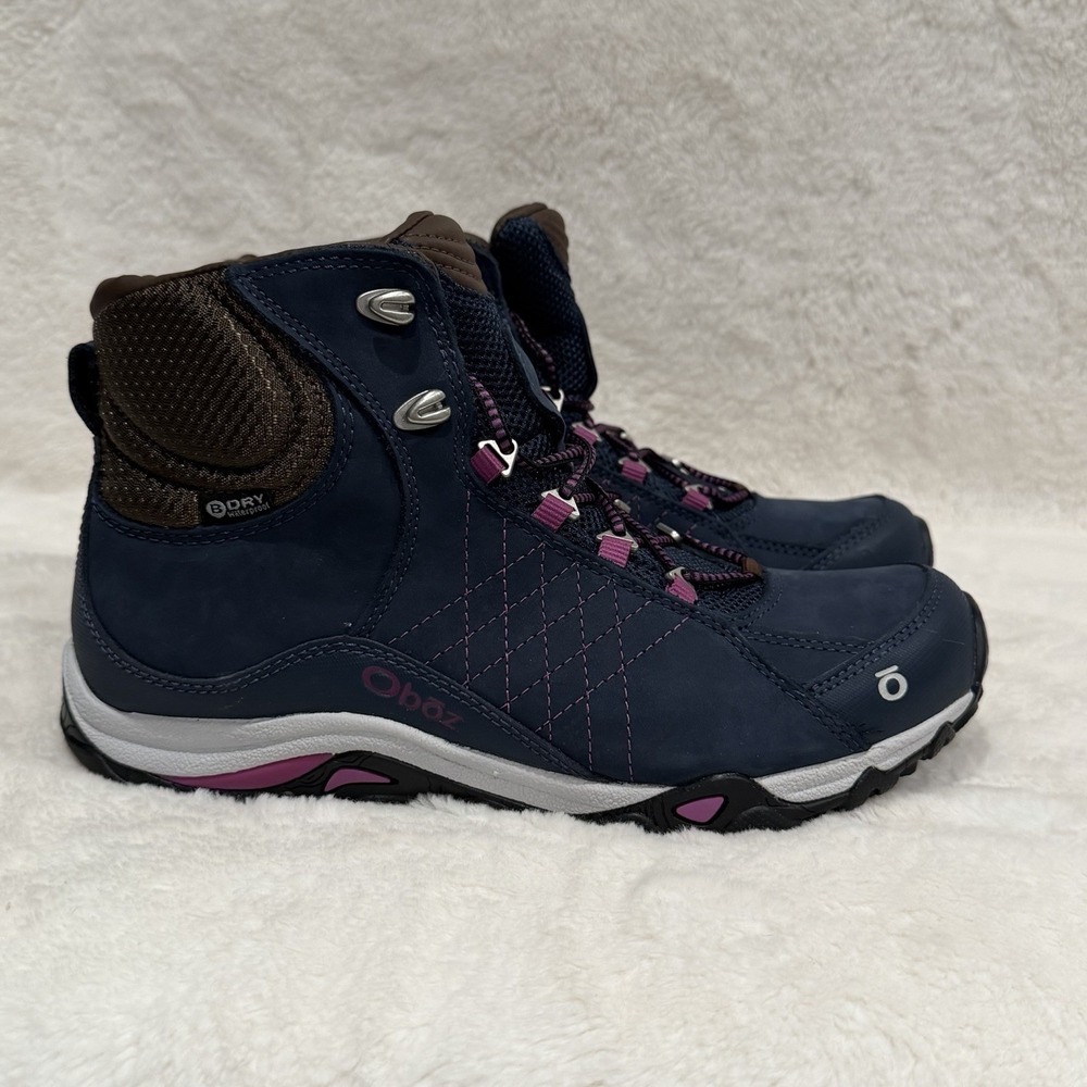 NEW Oboz Ousel Mid B-DRY Women's Hiking Boots Sapphire Size 8.5 Never Worn